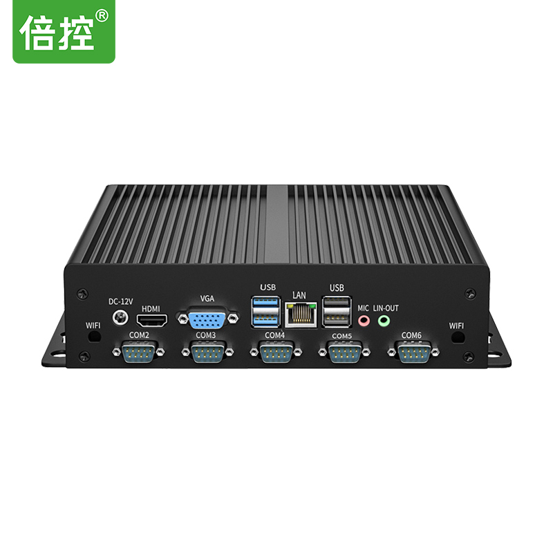 倍控G28-2LAN-6COM 雙網(wǎng)口六串口工控電腦主機RS485/RS232可切換